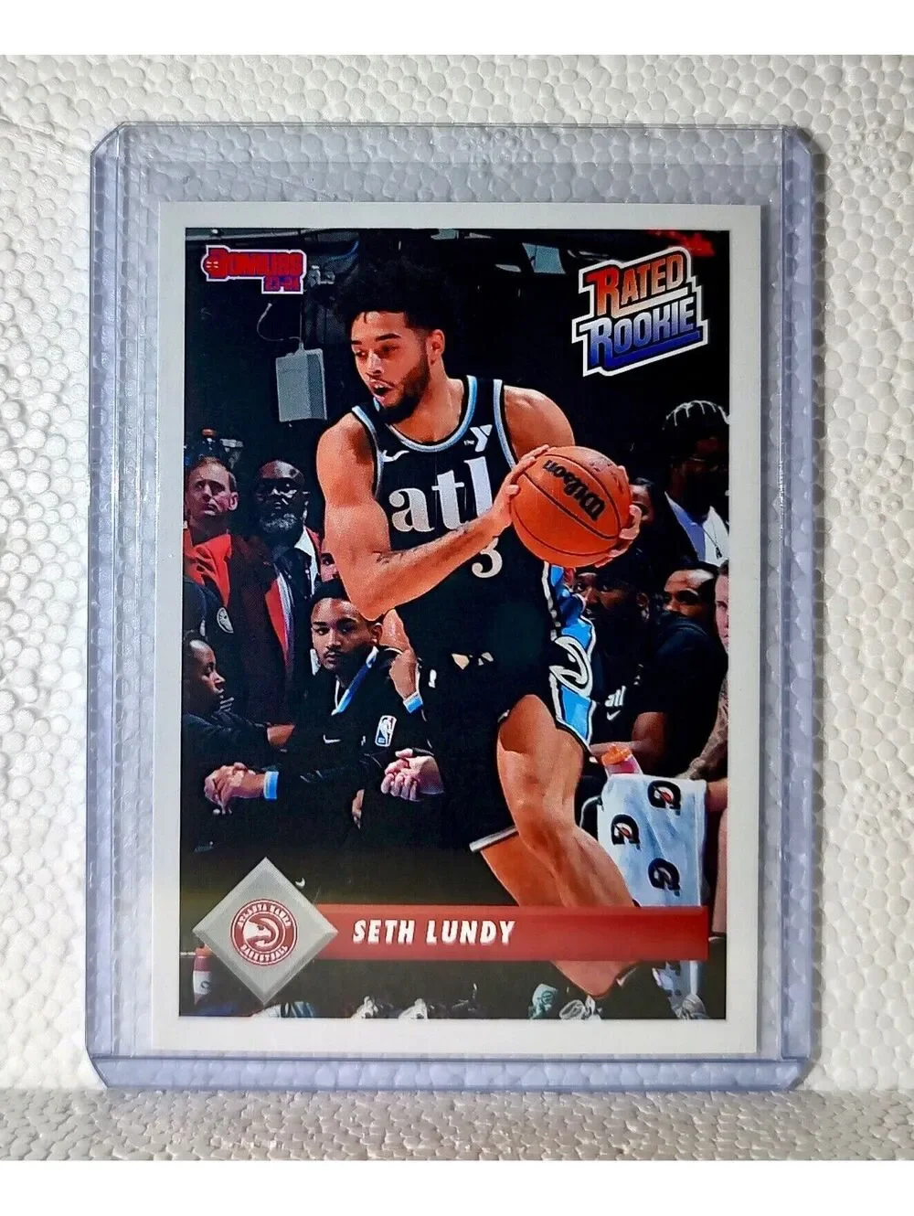Seth Lundy 2023-24 Panini NBA #40 Rated Rookie Retro Card Atlanta Hawks 1/715